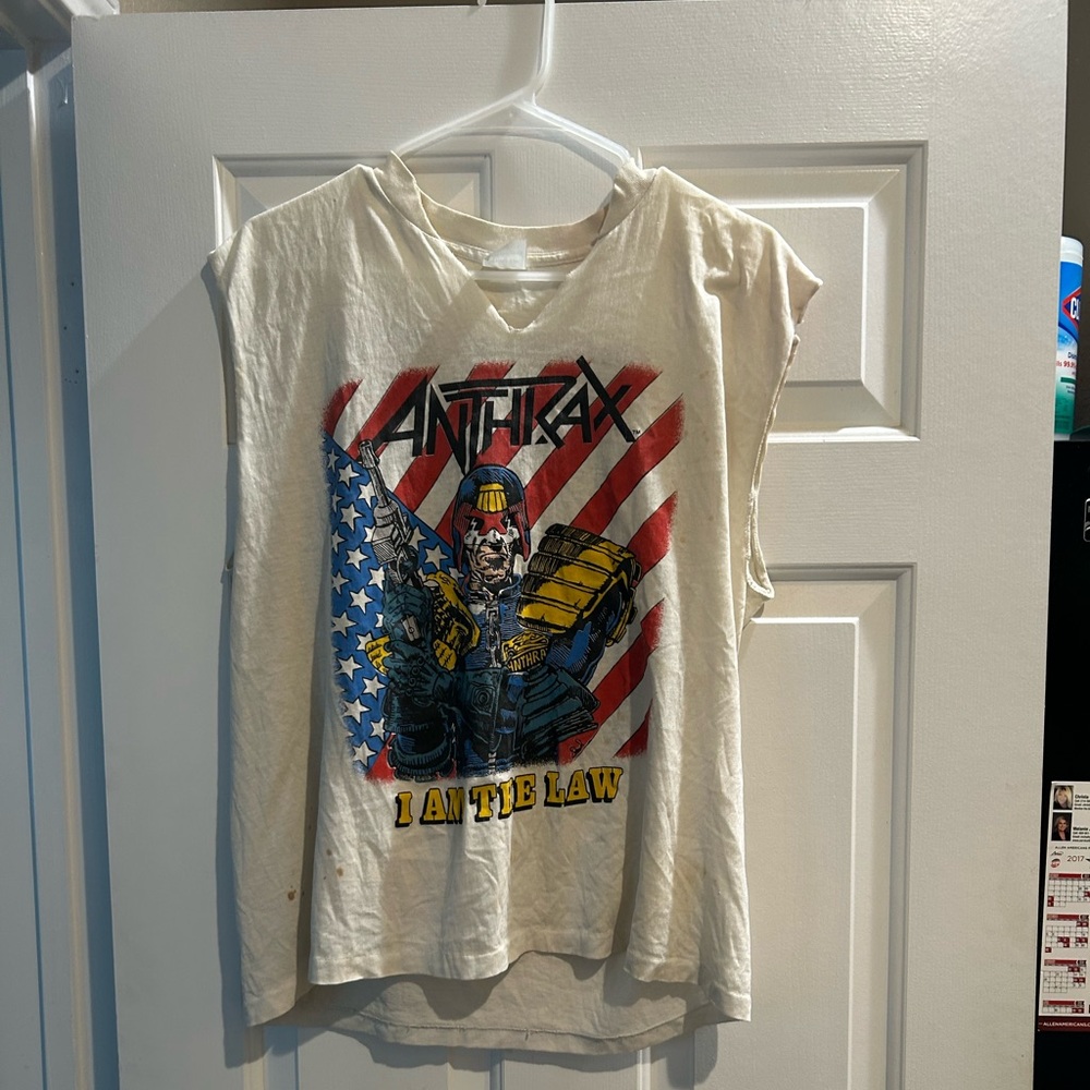 Anthrax judge dredd drokk it Vintage Tour shirt XL
